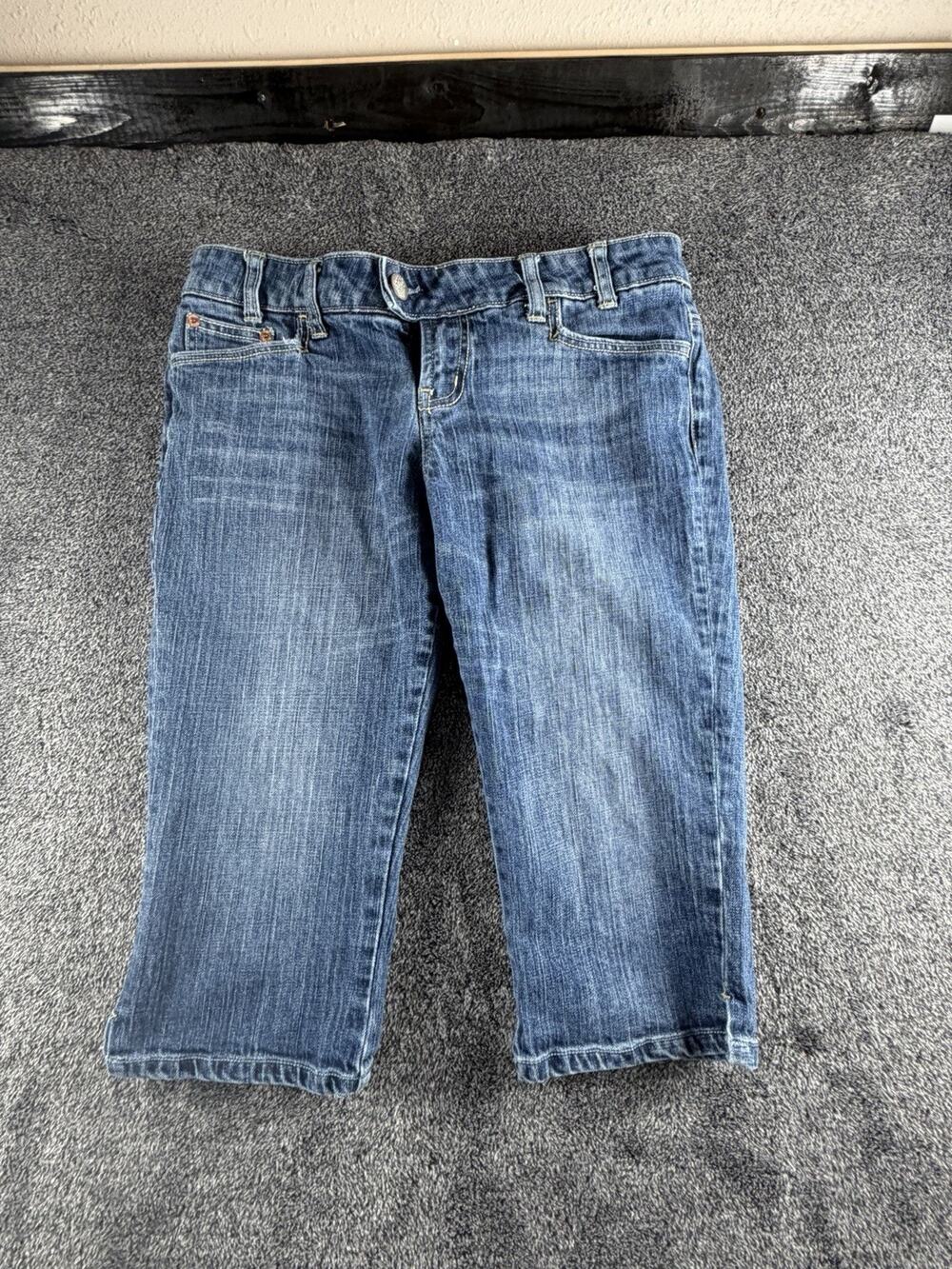 Y2K American Eagle Favorite Fit Low Rise Denim Capri Jeans Women’s Size 10